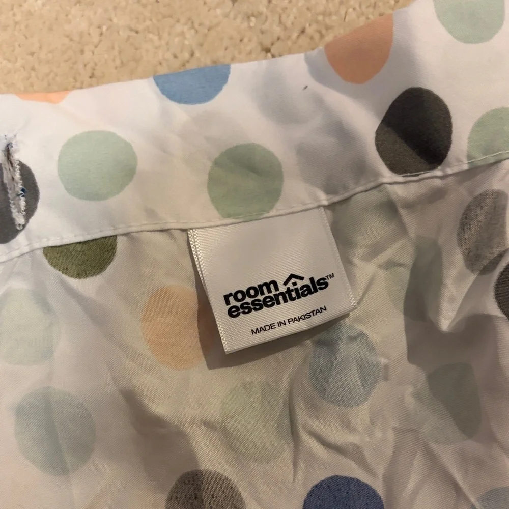 Target Standard Shower Curtain/Liner Polka Dot Multicolor New Without Box